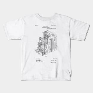 Camera patent drawing Kids T-Shirt